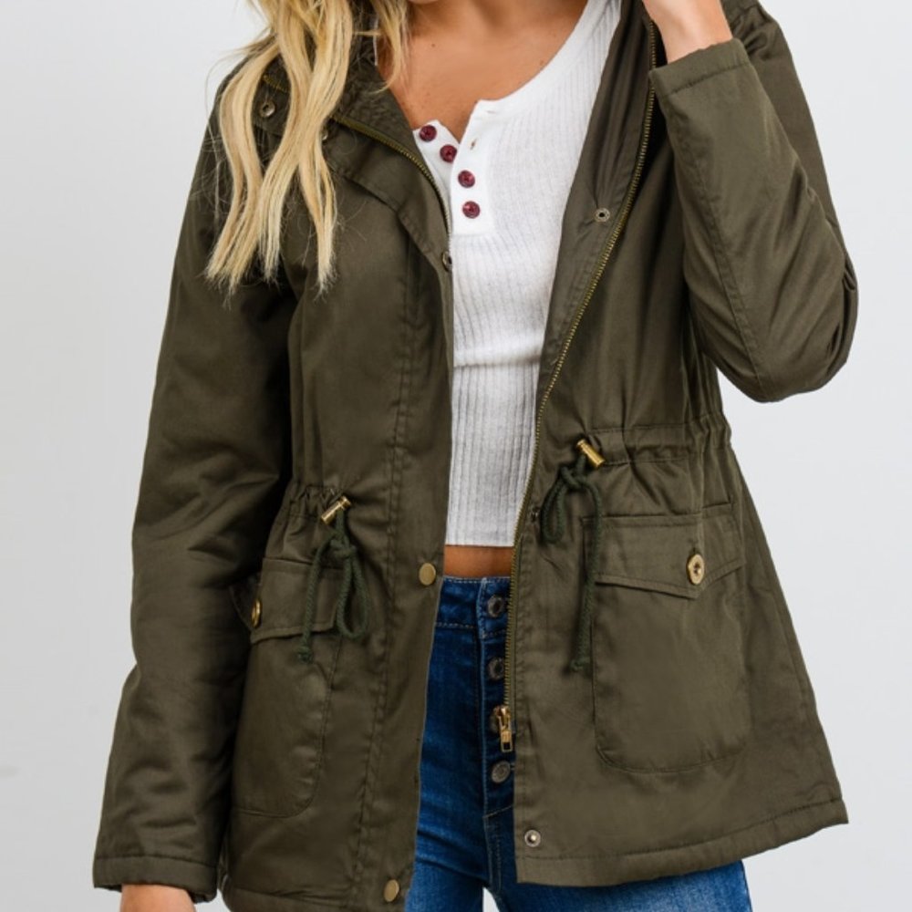 Olive  Utility Parka